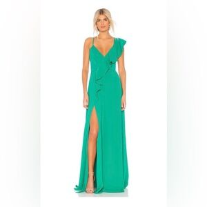 JayGodfrey Emil Gown Vibrant Green Size 8. Retail: $377. NWOT
